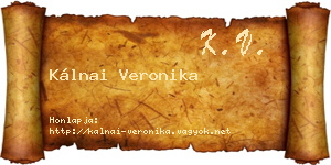 Kálnai Veronika névjegykártya